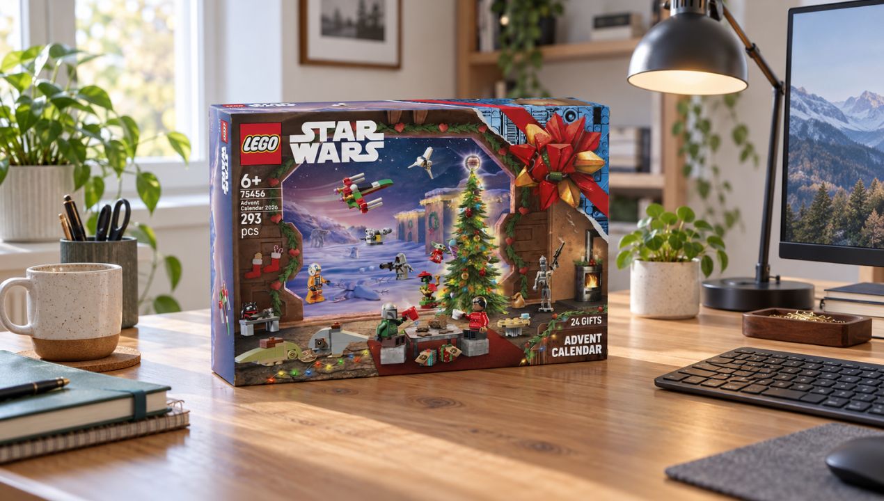 Enkele van de 24 setjes uit de LEGO Star Wars Adventskalender 2026