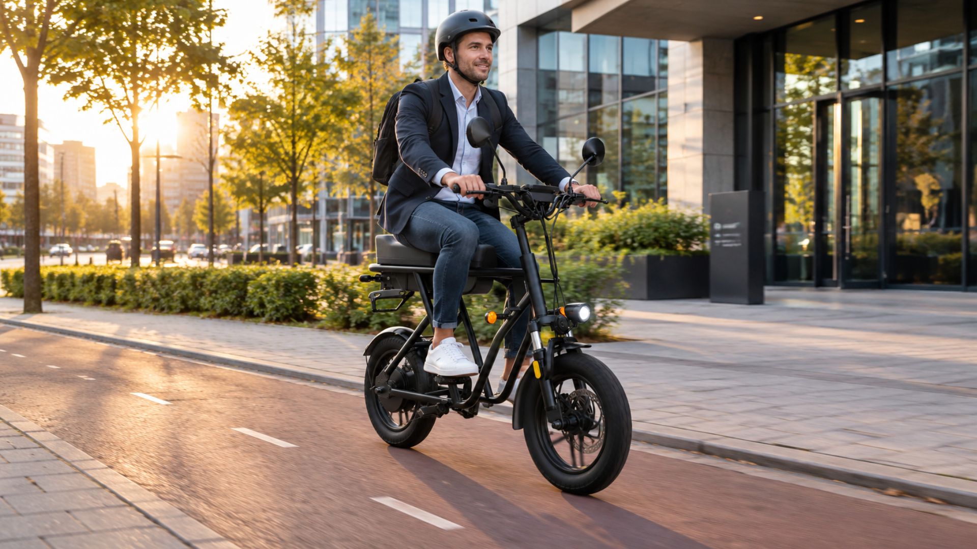 Wispeed Wimob Scoot elektrische scooter, 350W motor, zwart