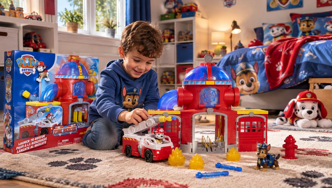 PAW Patrol Brandweerkazerne Speelset met Marshall-figuur