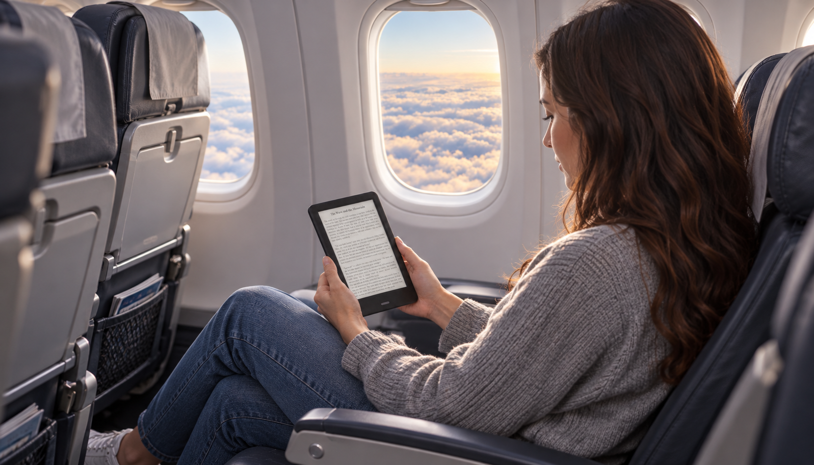 Sfeerbeeld bij de MyStories E-reader Core+ (illustratie, geen officiële productfoto)