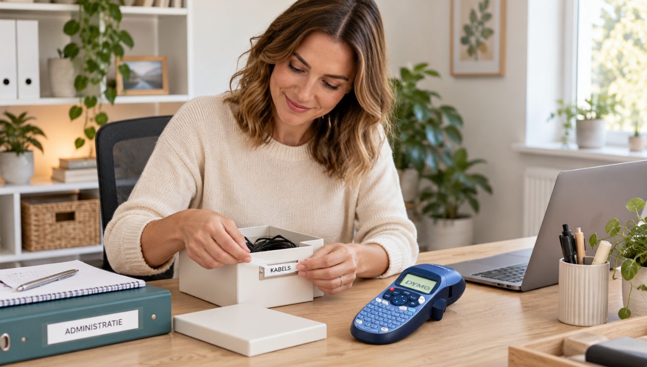 DYMO LetraTag LT-100H labelprinter in blauw