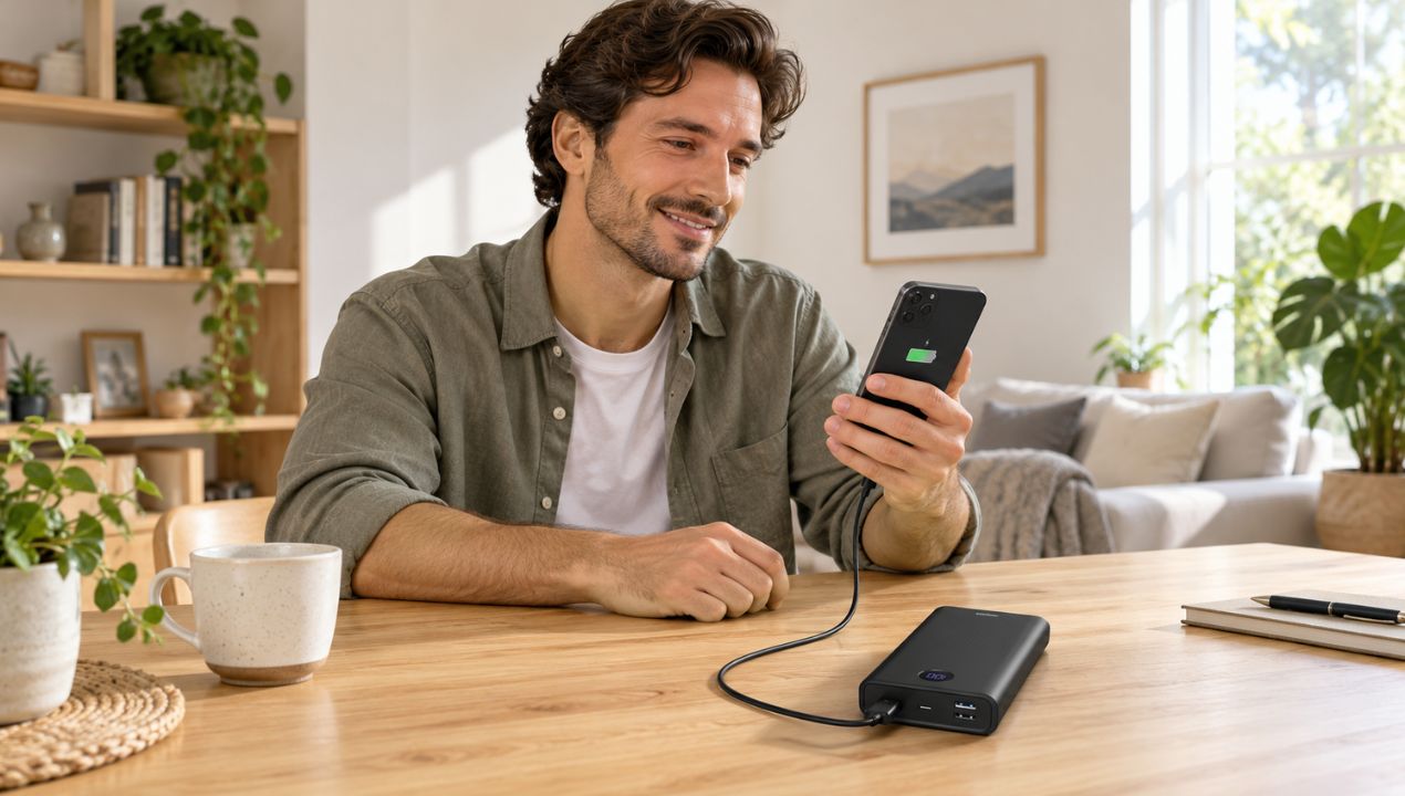 Phreeze Powerbank 30.000 mAh in zwart