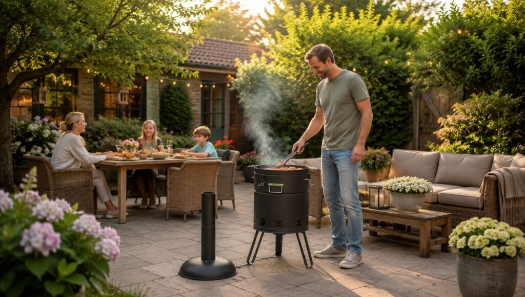 Review: Action 2 in 1 barbecue en vuurton: Grillen én gezellig stoken