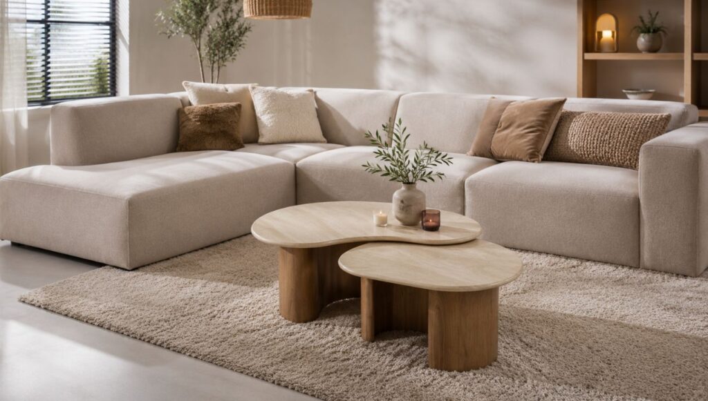 Salontafel Travertin Keramiek Set van 2 review